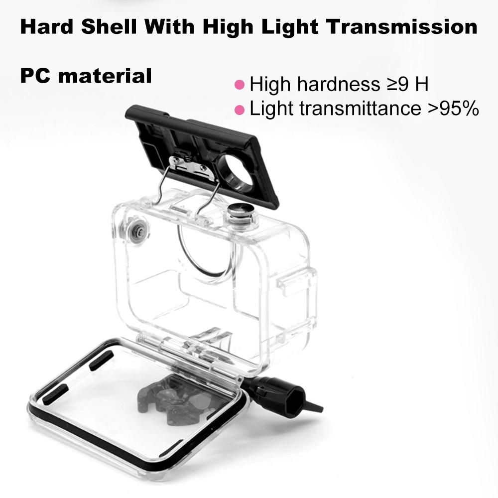 Waterdichte Behuizing voor Actiecamera voor 3/4 IP68 Waterdicht Hoge Licht PC 316 Roestvrij Staal Gehard Glas Stofdicht Valbestendig