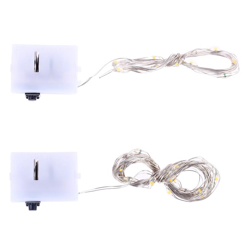 1:12 Dollhouse Miniture Led String Lights Decor Christmas Tree Accessories