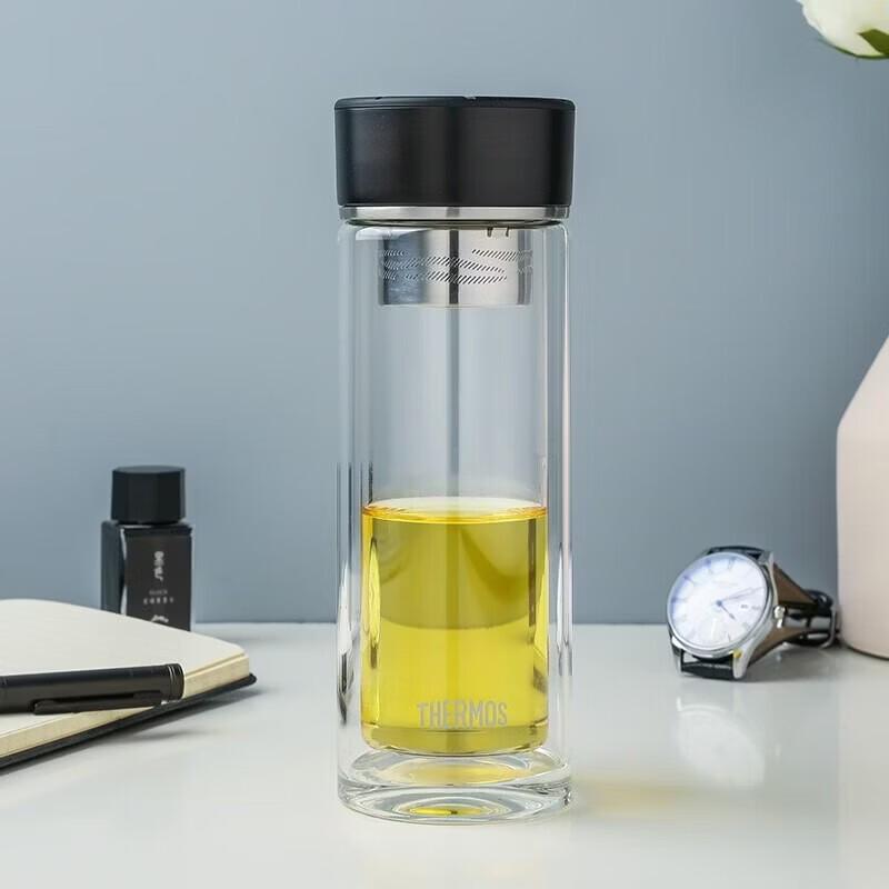 

THERMOS Double-Layer Glass Tea Infuser Bottle