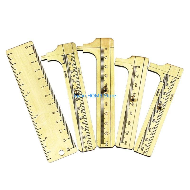 A5YD Brass Vernier Caliper Double Scales Pocket Sliding Vernier Caliper Measuring China Mainland