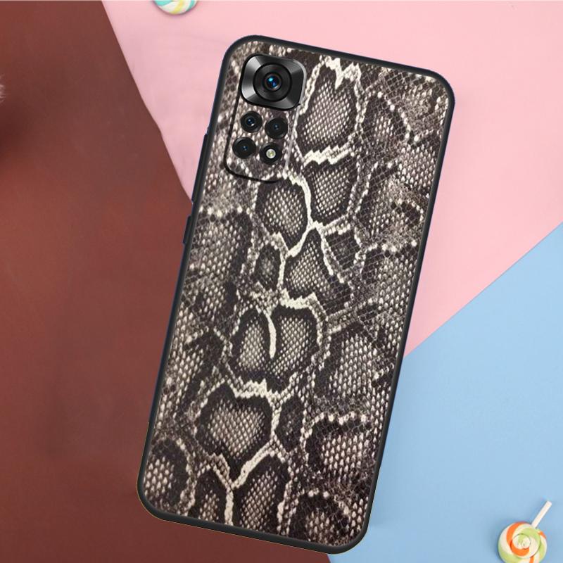 Snake Texture Cover For Xiaomi Redmi Note 14 13 12 9 10 11 Pro 9S 10S 11S 12S Redmi 14C 10C 12C 13C Case