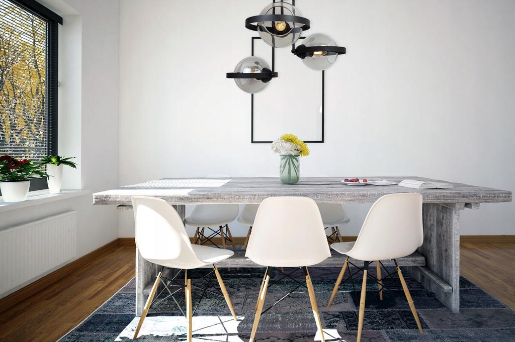 MODERNE GLAS-HÄNGELAMPE GRAPHIT-RING