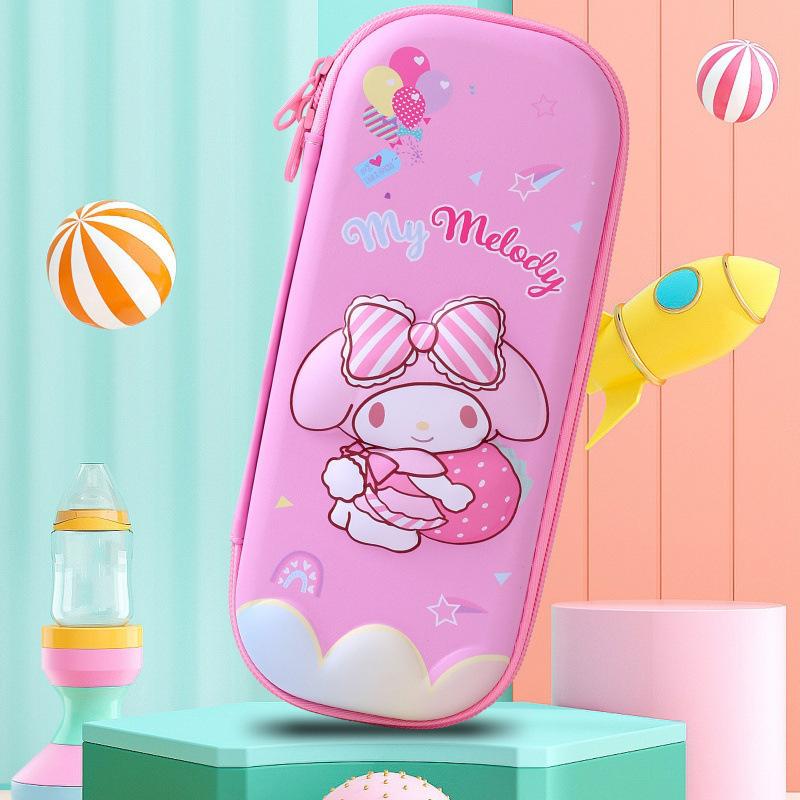 New stationery box for primary school students, cartoon pencil case, three-dimensional pencil case, anti-drop Korean version
