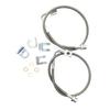 2PCS Car Rear Brake Lines 89708 Extended For 4-6in Lift For Jeep For Wrangler JK Car Accessories