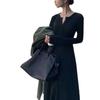 Hepburn Style Slim Fit Over-The-Knee Knitted Dress with Coat for Women – Autumn/Winter Collection