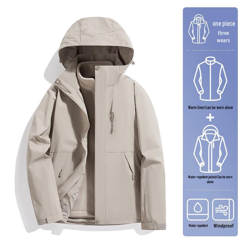 

Женская куртка HJCAMEL три-в-одном, ветрозащитная и водонепроницаемая, для активного отдыха, унисекс 5XL