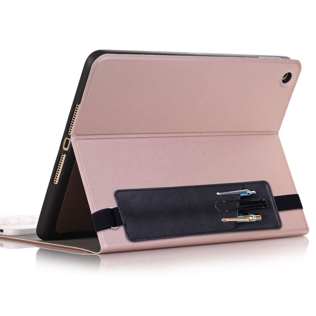 Wisdompro Pen Holder for Notebooks with Elastic Band Book Band Pen Case Slim Pencil Case PU Leather Compatible with A4/A5/B5 2 Pieces Black