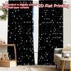 2pcs, 2D FLAT PRINTING Curtains (Without Rod) CircuitPattern Halloween Festival Popular Curtains&Drapes Prints Light Filtering
