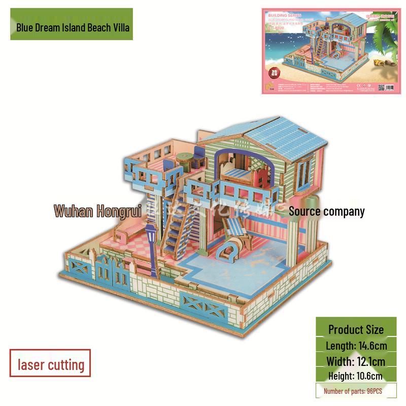 3D DIY Wooden Jigsaw Puzzle Model - Laser Cut Building Set
