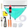 Kit de curățare a aerului condiționat Capac rezistent la scurgeri Set complet de dispozitive de curățare a aerului condiționat cu țevi de apă Instrumente de curățare fără dezasamblare