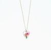 Dried Flower Resin Pendant Necklace for Women, Floral Resin Jewelry Gift
