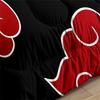 Naruto Cloud Fat Quilt Thickened Student Dormitory Black Bed Filling Quilt Digital Printing Quilt Cover Three-piece Set