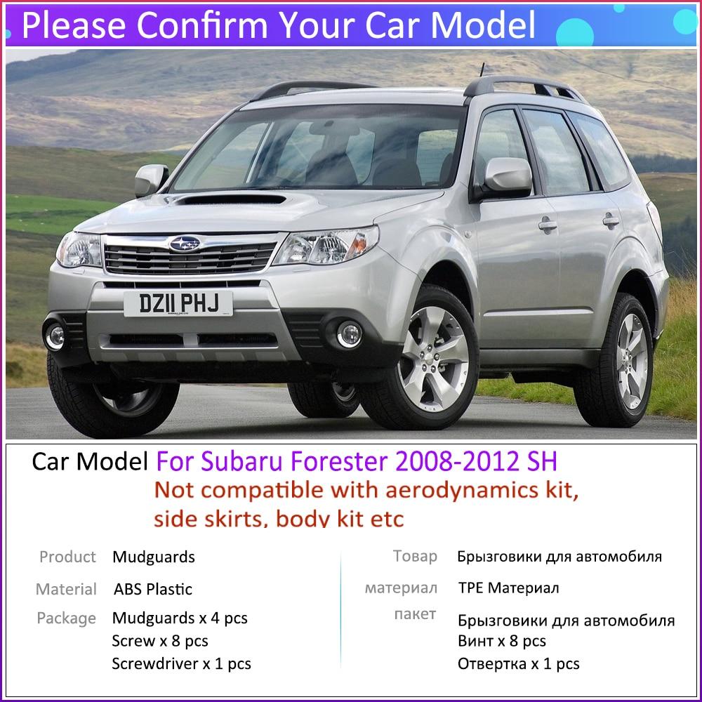 

4 шт. автомобильные брызговики для Subaru Forester SH 2008 2009 2010 2011 2012 брызговики крылья автомобильные аксессуары