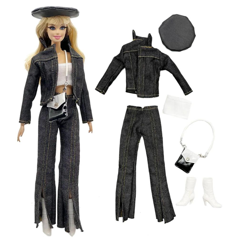 1 set tygdockkläder Mode Casual Klädset för 11,5 tum 30 cm Docka Barn eller Födelsedagspresent