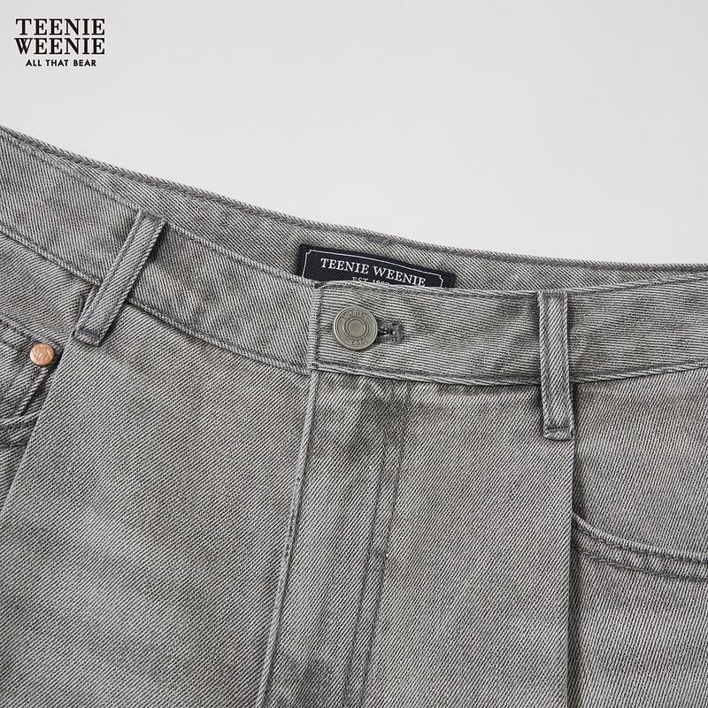 Teenie Weenie Women's Cartoon Bear Denim Shorts
