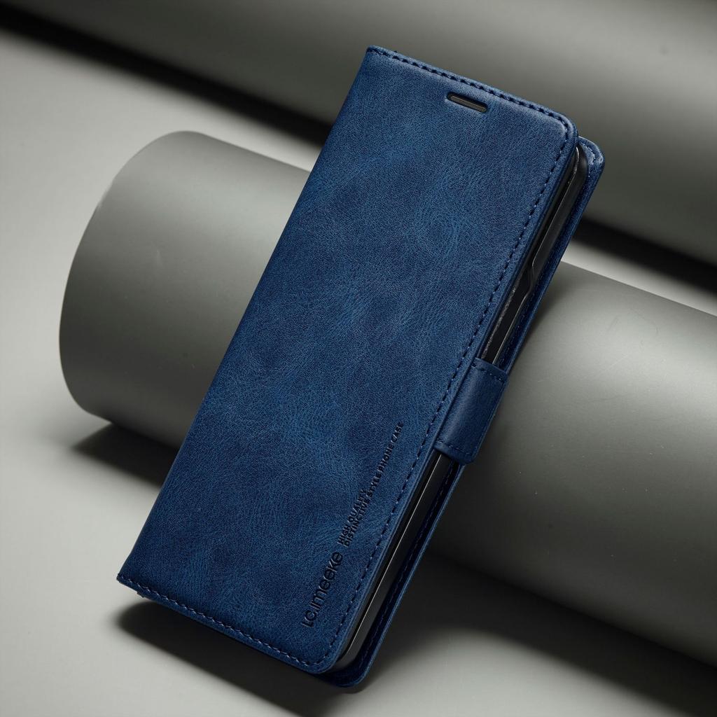 Business Leather Case For Samsung Galaxy Z Fold 6 5G 3 4 5 Fold6 Fold5 Magnetic Flip Protective Cards Solt Wallet Phone Cover