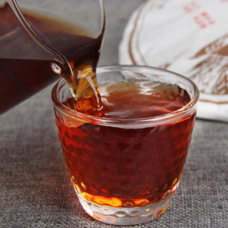 357g Gâteau de Thé Pu-erh Cuit Arbre Ancien Yunnan Collection Jingmai Thé Puerh Mûr