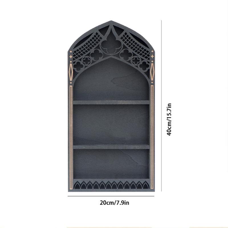Elegant Multi Tiers French Shelf For Organizing And Decorating Boutique Aesthetic Agates Organizers Gothic Window