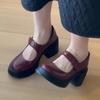 Fashion High Heels Mary Jance Women Shoes Chunky Fashion Dress Shoes Elegant Woman Pumps 2025 Summer Luxury Party Sandalias De Mujer