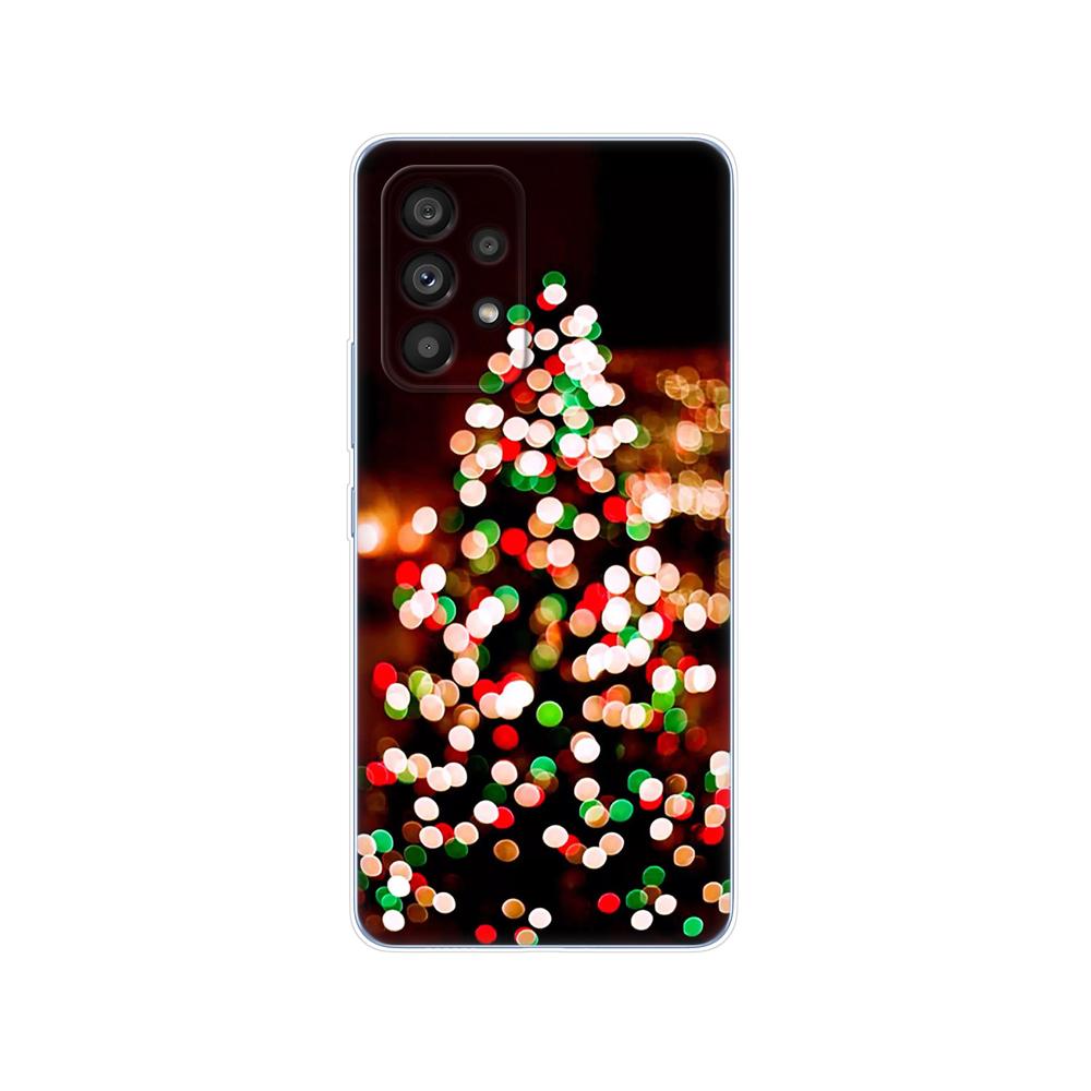 

Чехол для Samsung Galaxy A53 A33 A73 5G, задняя крышка телефона для Samsung A 53 33 73 5G, бампер, зима, Рождество, снежная елка, новый год Samsung A73 5G