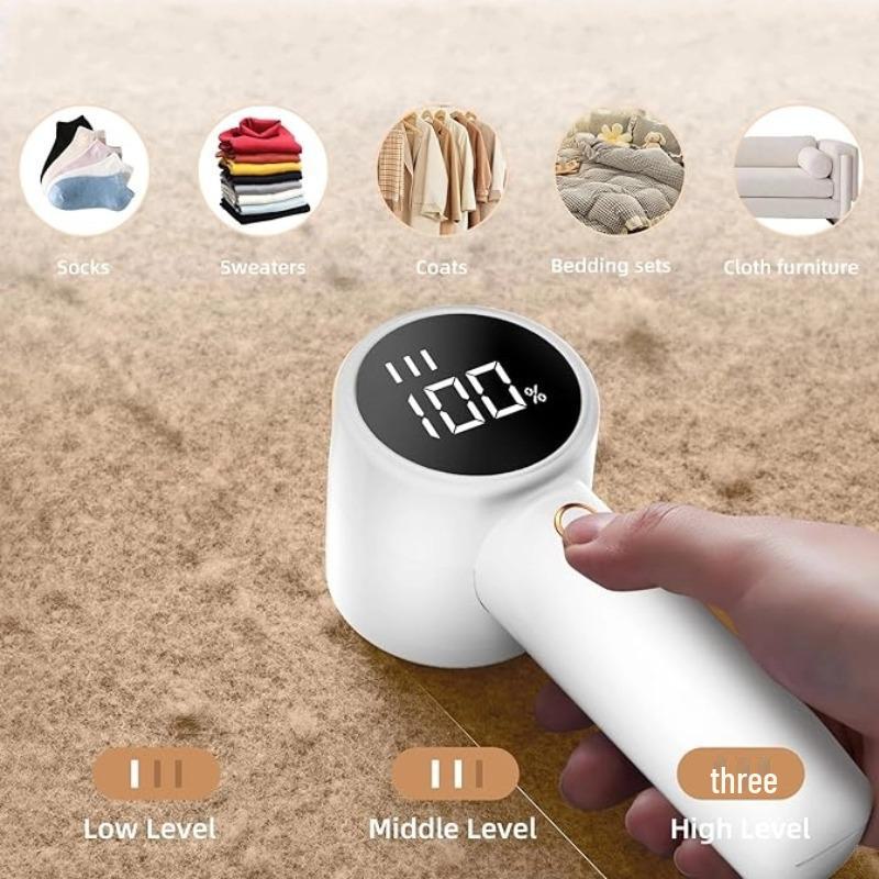 2024 Digital Display Fabric Shaver - Three-Gear Lint Remover