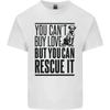 You Cant Buy Love Funny Rescue Dog Puppy Kids T-Shirt Childrens