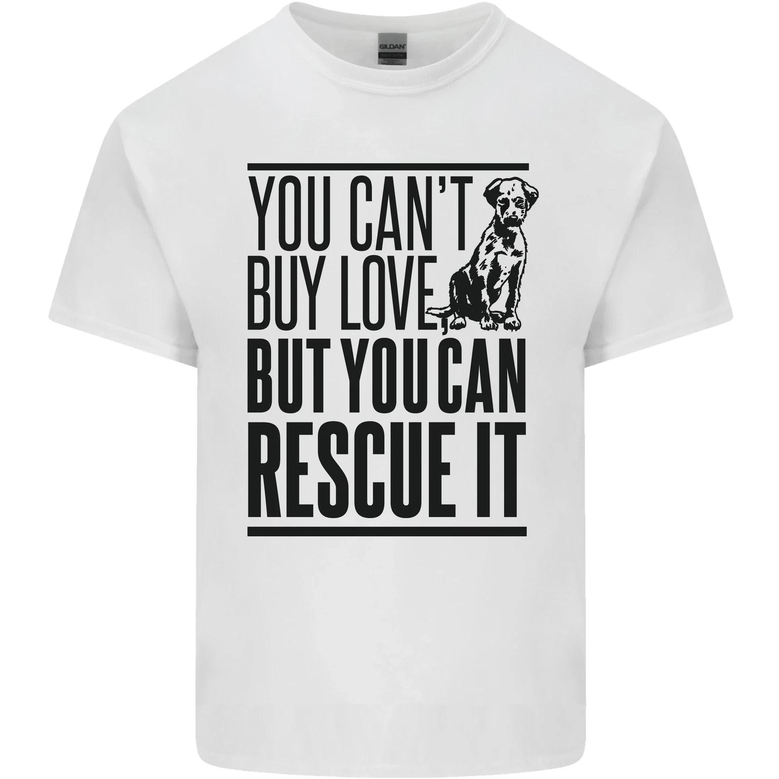 You Cant Buy Love Funny Rescue Dog Puppy Kids T-Shirt Childrens M