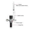 2L Aquarium DIY CO2 Generator System Kit Stainless Steel CO2 Cylinder Generator System Carbon Dioxide Reactor Kit for Plant Fish