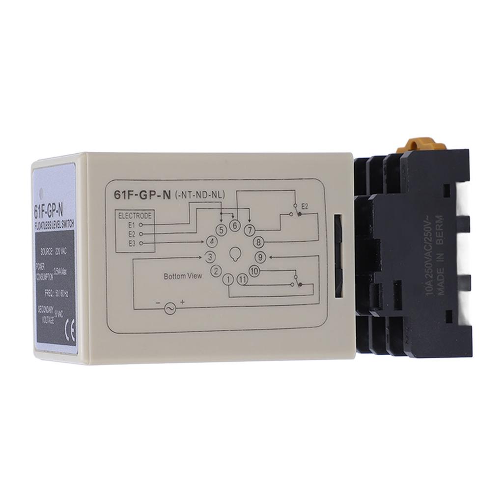 Niveau-Relais LED-Anzeige Lange Lebensdauer Flammenhemmendes PVC-Gehäuse Hochleistungs-Wasserstandregler