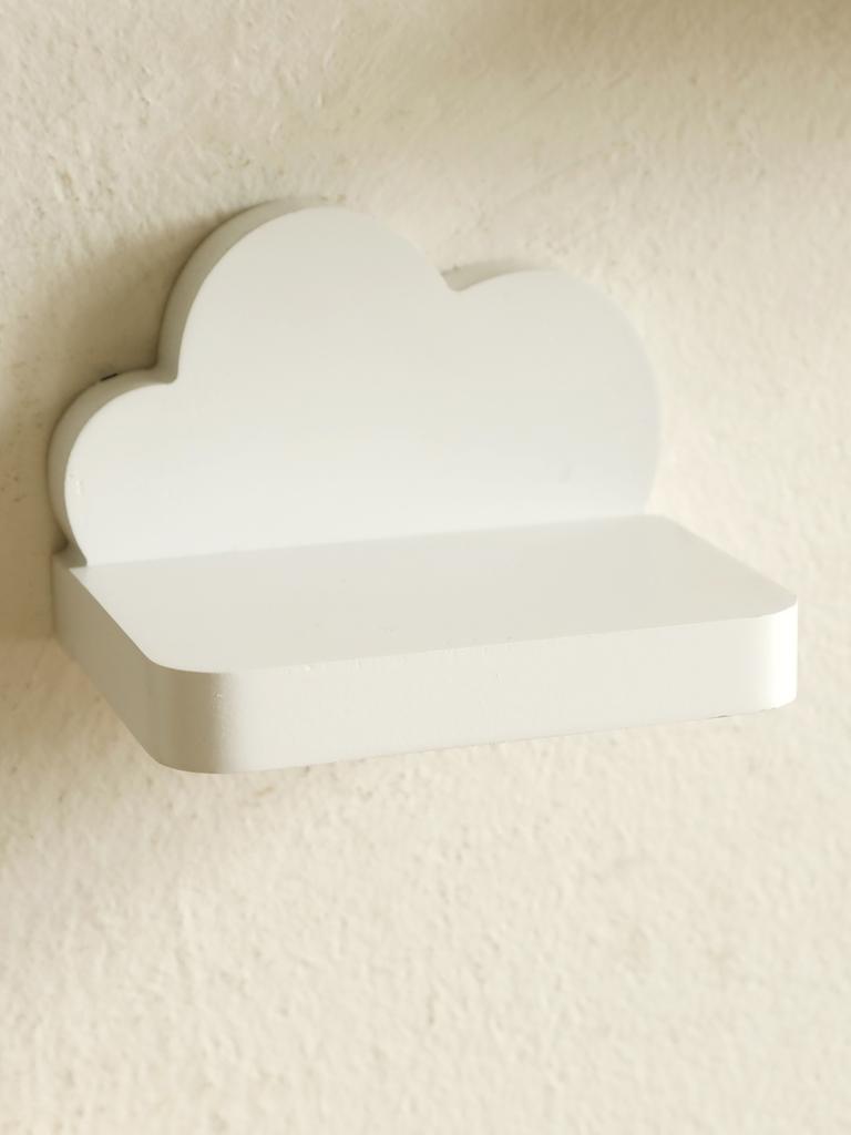 Boho Wolken Wandregal, Minimalistisches schwebendes Ausstellungsregal für Kinderzimmer-Dekoration, Holz Wolkenform Organizer für Kinderzimmer, Schlafzimmer
