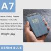 A7 Specification 2026 English Planner Book, Mini Portable Pocket Daily Schedule Book, 64 Sheets 128 Page Thin Weekly Calendar