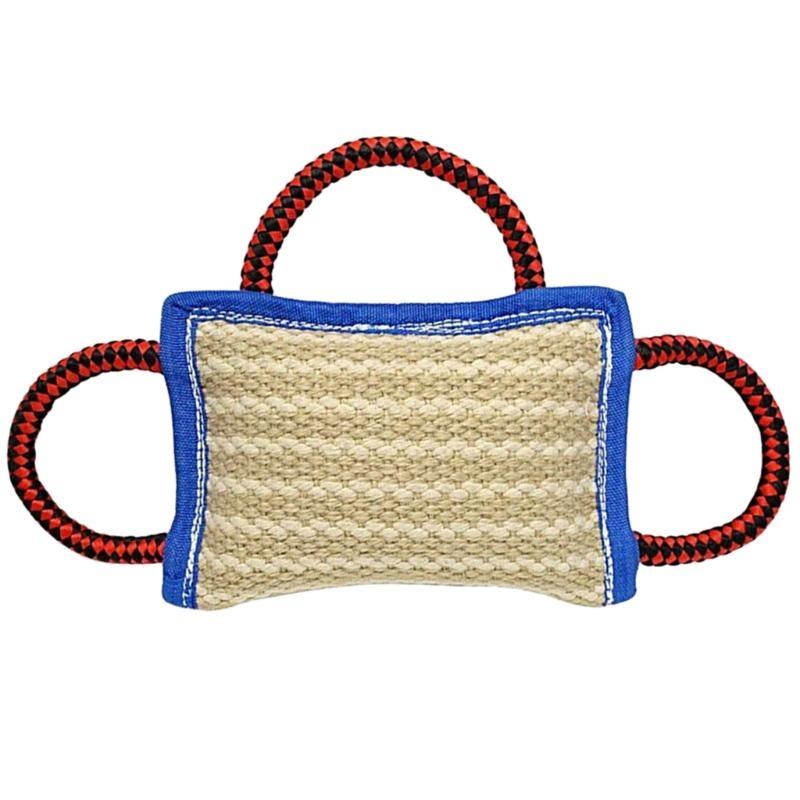 Safe Biting Pad for Tough Linen Tug Toy for Ideal for Tug of War Puppy Training top sale