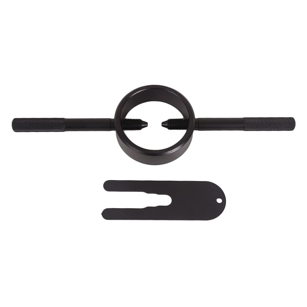 OldBones Universal Motorcycle Fork Spring Compressor Tool Kit Suspension Fork Spring Aluminum Machined Black