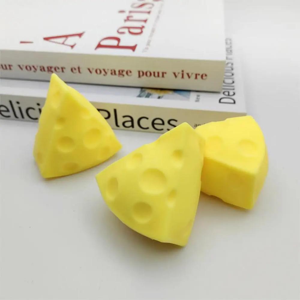 Cute Cheese Shaped Squeeze Toy, Soft And Fun With Slow Rebound Texture. Great For Stress Relief, Daily Leisure, Holiday Gifts