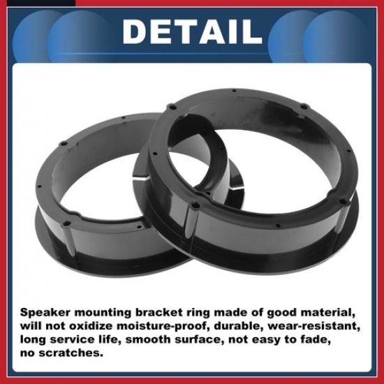 Speaker Spacer Ring Tweeter Speaker Spacer Adaptor for Volkswagen for 6.5" 2Pc