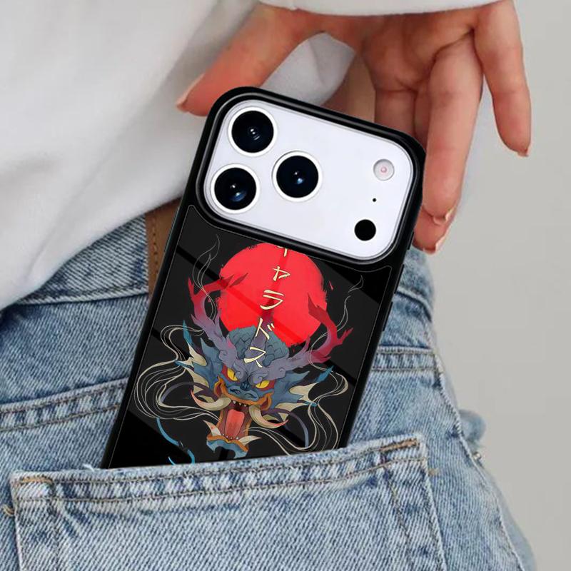 Samurai Oni Mask soft Phone Case for iPhone 17ProMax 12 13 14 15 16e 17 Pro Max Plus Air Cover