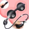 Inflatable Anal Plug with Steel Balls Prostate Massager G-spot Clit Stimulator Adult Toys for Men