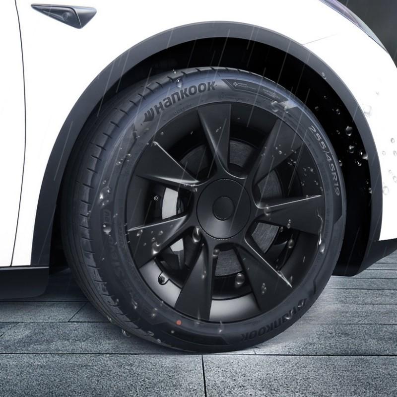 4PCS Wheel Caps for Tesla Model Y 2018-2024 Automobile Replacement 19 Inch Hubcap Performance Hub Cap Full Rim Cover Accessories