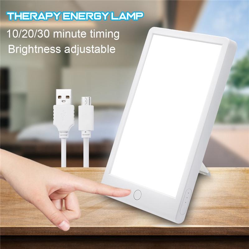 5-10W 10000 Lux Full Spectrum Bright Light White LED Day Light Therapy Energy Lamp