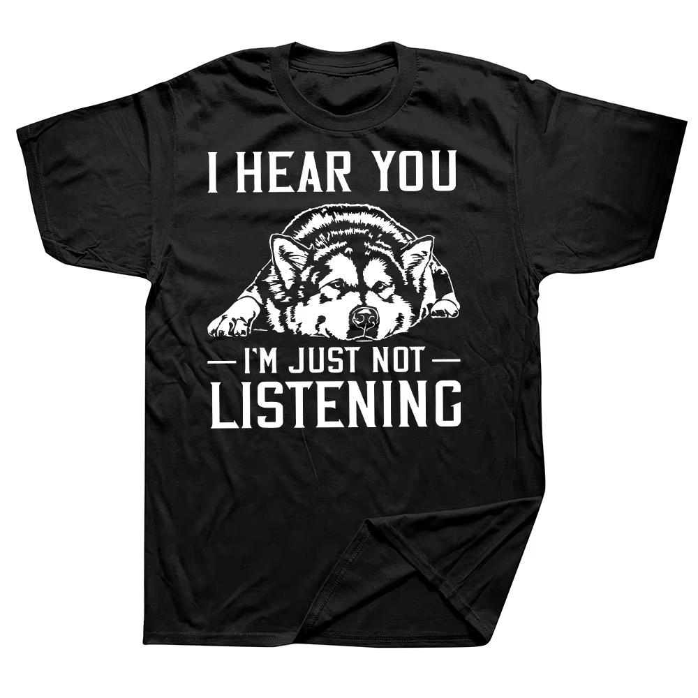 

Funny Alaskan Malamute Alaska Dog Huskies 100_ Cotton T-shirts Men Fashion Casual Tshirt Loose Oversized Breathable Tops - Me... S разноцветный
