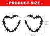 Minimalists Thorn Knot Heart Earrings Unique Korean Trendy Alloy Studs For Her