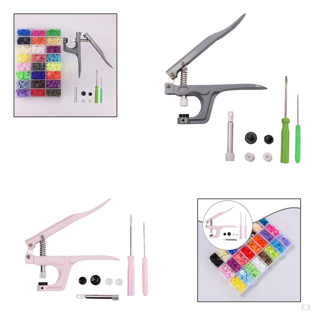 Druckknopf-Set, Knopfstanzwerkzeug für T5- und T8-Druckknöpfe, Damenhemden, Röcke, Schuhe, Jeans – Projekt