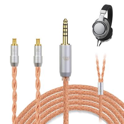 Okcsc ZT16 A2DC Headphone Cable Replacement Cable for Earphones and Headphones 16 Core Pure Copper For Compatible with Length Re-Cable Audio-Technica