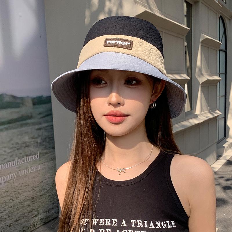 New Korean Version of Ins Versatile Face Showing Small Basin Hat Summer UV Fisherman Hat Women Quick Drying Mountaineering Hat