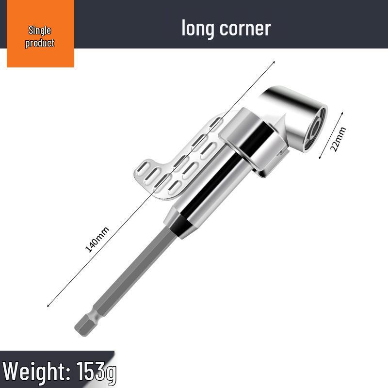 Universal 90°/105° Magnetic Screwdriver Bit Angle Extension Tool