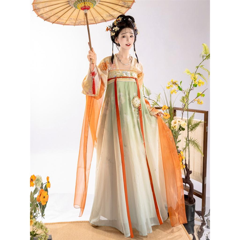 Dames Tang Dynastie Hanfu Jurk, Oude Chinese Traditionele Gewaad, Wapperend Feeën Cosplay Kostuum Voor Fotoshoot Feest