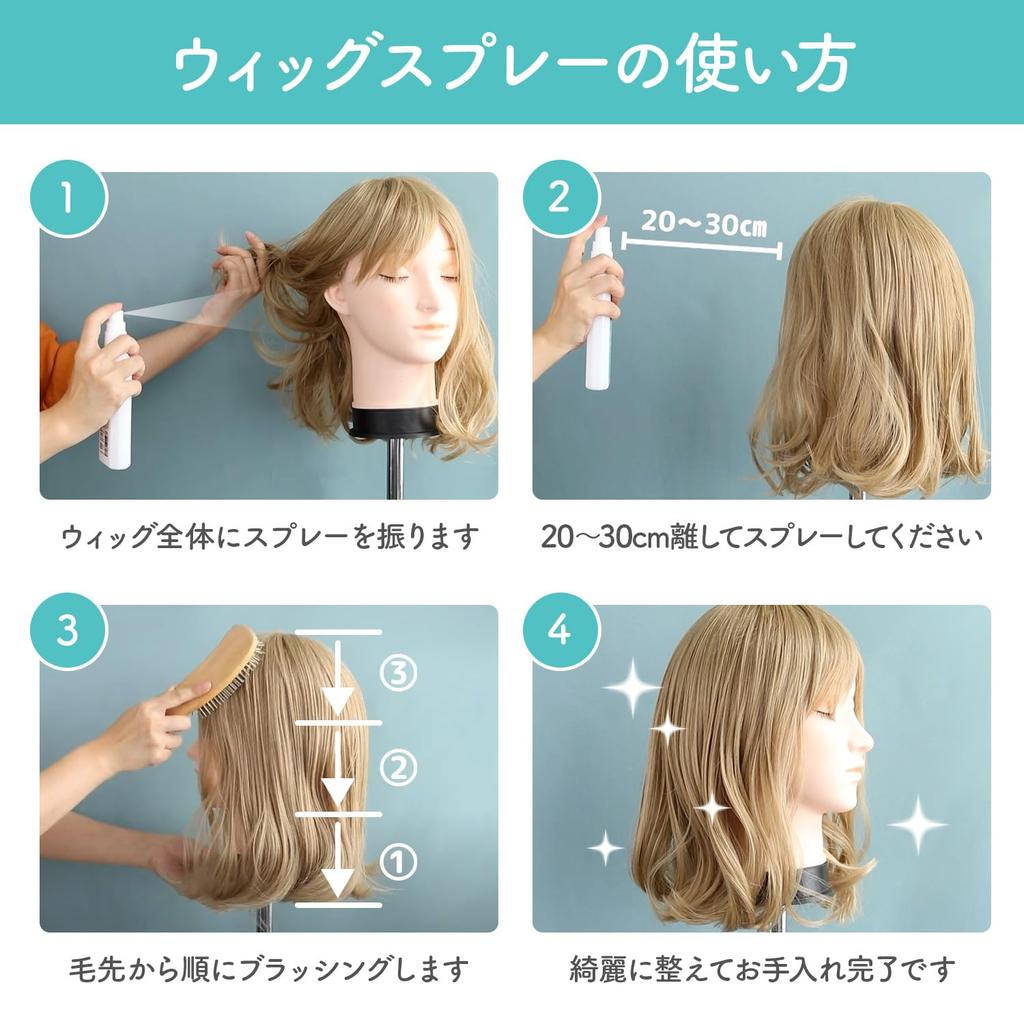 Classe Péče o paruky Paruka Paruka a kartáč na paruky 5dílná sada Sprej, Stojan, Síťka,