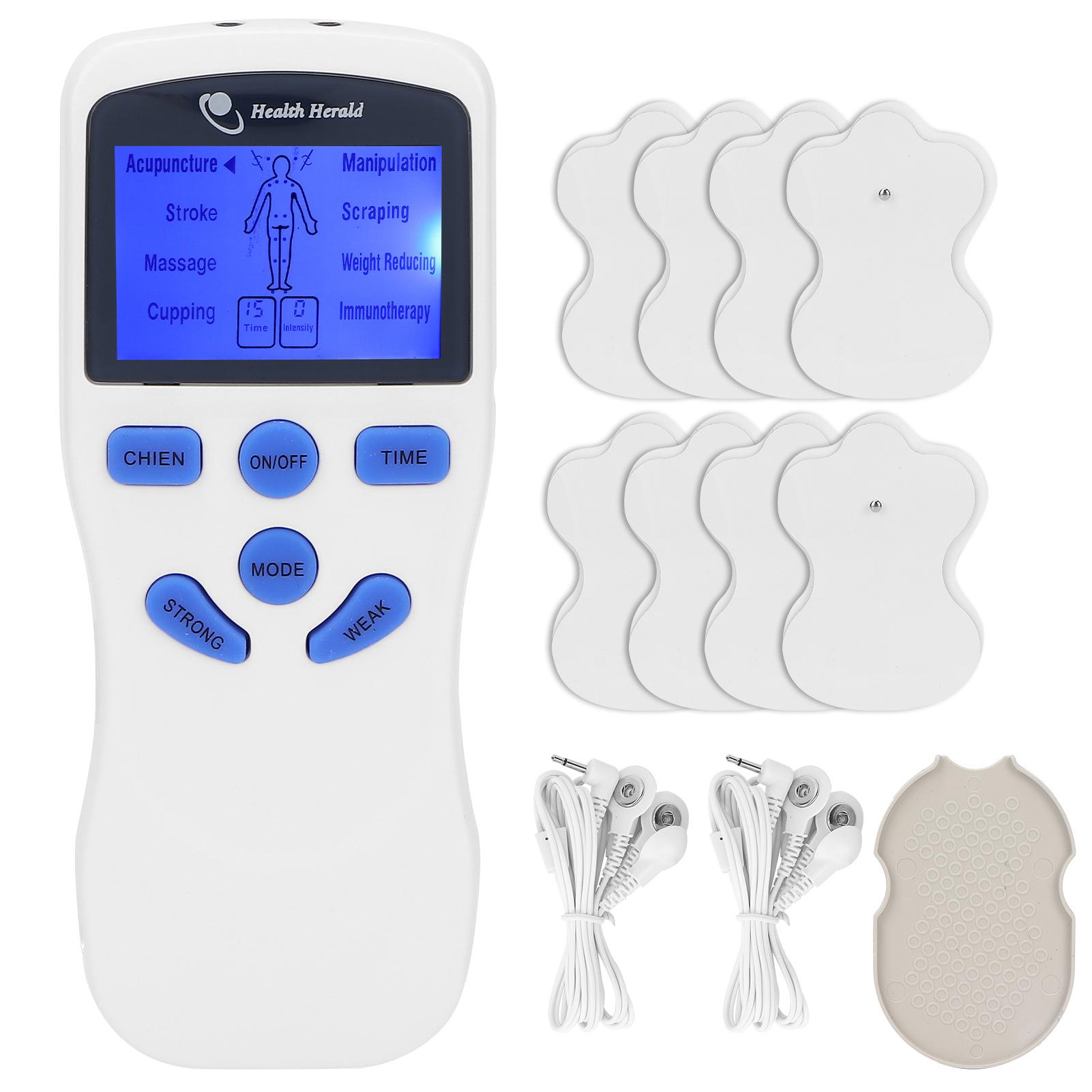 

Стимулятор мышц Портативный электронный импульсный массажер с 8 подушечками для обезболивающей терапии EU Plug