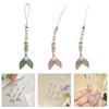 Lovely Mermaids Phone Charm Pendant Sturdy Acrylics Phone Strap for Easy To Use Fashionable Bag Accessory Decoration