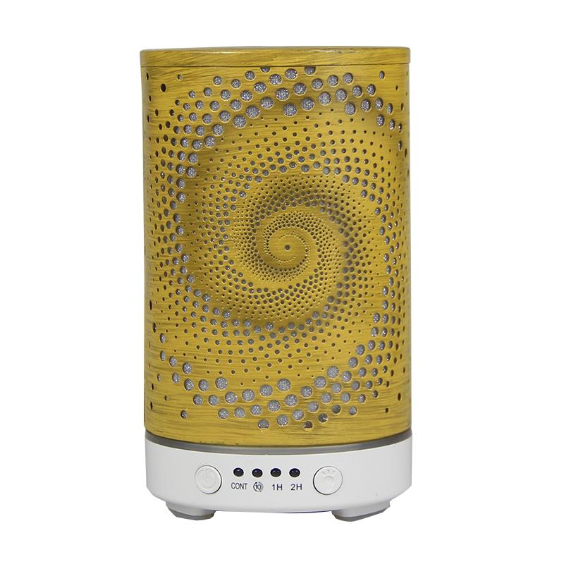 New Aroma Diffuser Air Humidifier Ultrasonic Cool Mist Maker Fogger LED Essential Oil Hollow Pattern Lamp Difusor Auto Shut-off